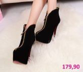 Ankle Boot Preta com Zíper
