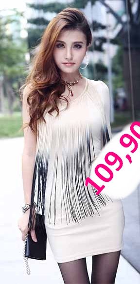Vestido C/ Franja em Degradê