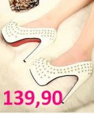 Scarpin Branco c/ Tachinhas